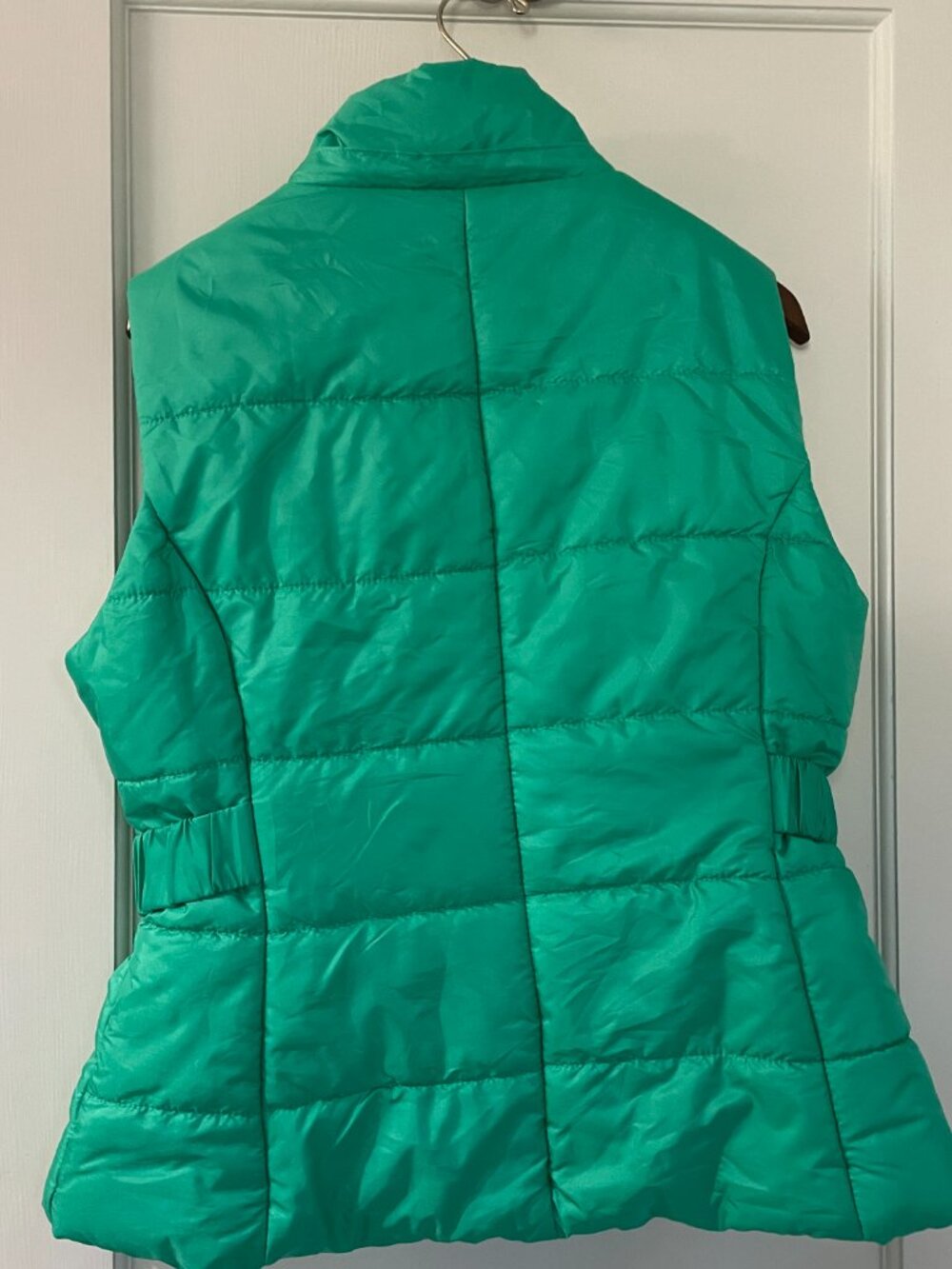 NY&Co. Puffer Vest Green Size Large Buckle Sides - Picture 4 of 6